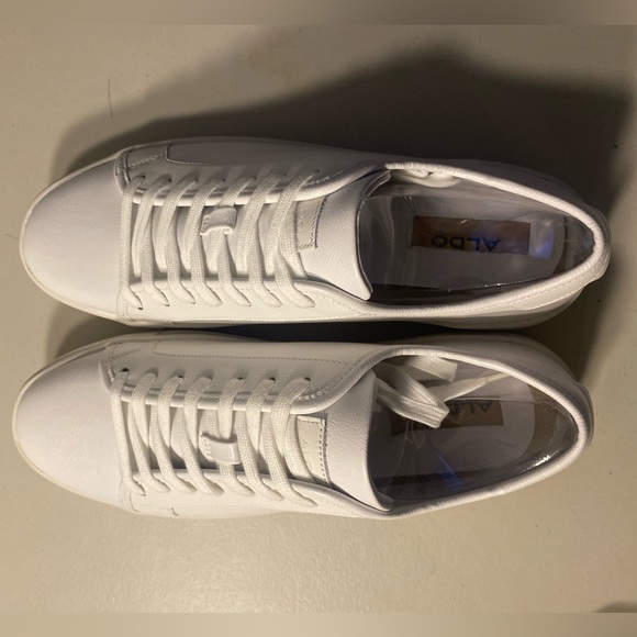 New Aldo’s men white low top sneakers size 11 - Picture 3 of 6